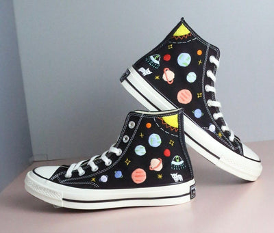 Space Planets Converse Embroidery