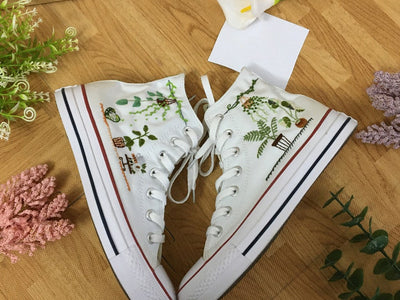Indoor Plants Converse Embroidery
