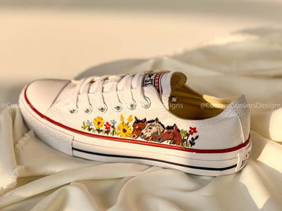 Horse Meadow Converse Embroidery