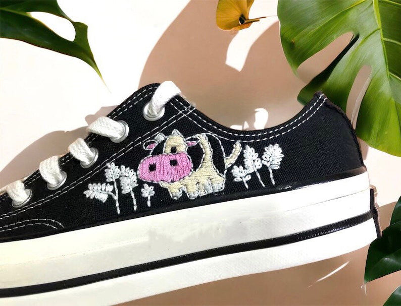 Cow Pasture Converse Embroidery