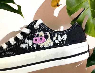 Cow Pasture Converse Embroidery