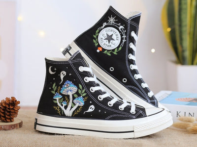 Mystic Mushroom Converse Embroidery