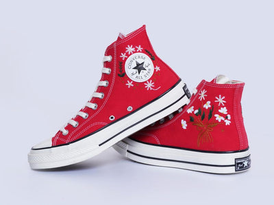 Daisy Bouquet Converse Embroidery