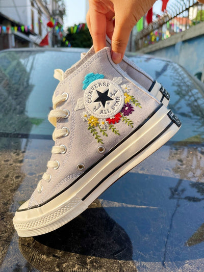Girl & Heart Converse Embroidery