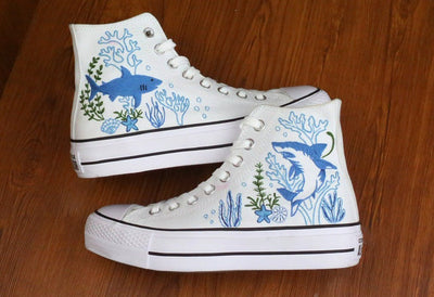 Shark Reef Converse Embroidery