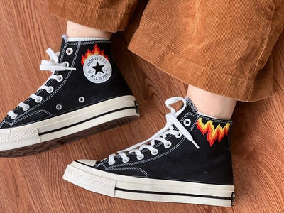 Flames Converse Embroidery