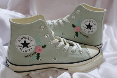 Cactus Garden Converse Embroidery