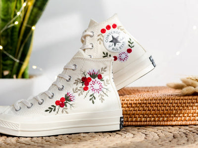 Flowers Embroidered Sneaker