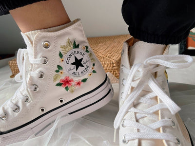 Beach Sunset Converse Embroidery
