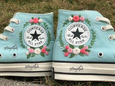 Hamster Daisy Wreath Converse Embroidery