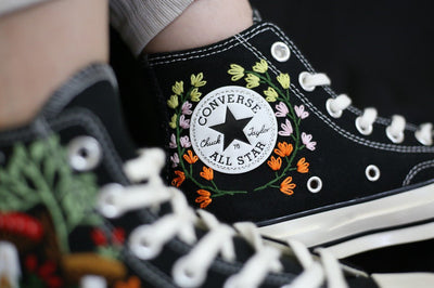Woodland Mushroom Converse Embroidery