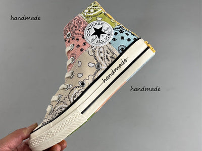 Bandana Patchwork Converse Embroidery