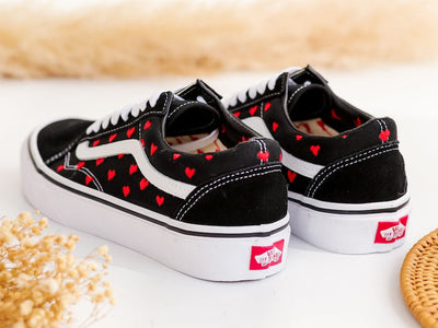 Heart Embroidered Vans