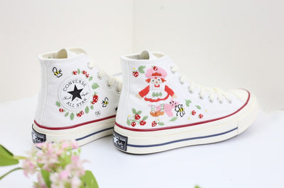 Strawberry Farm Girl Converse Embroidery