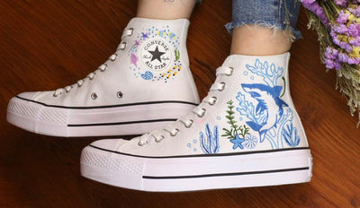 Shark Reef Converse Embroidery