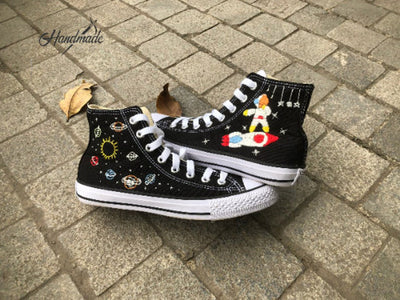 Astronaut Rocket Converse Embroidery