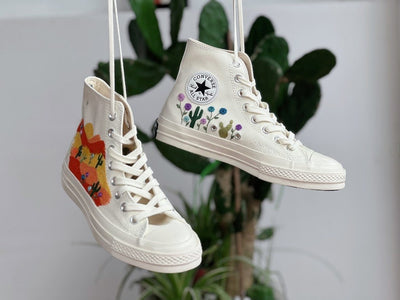 Cactus and Desert Converse Embroidery