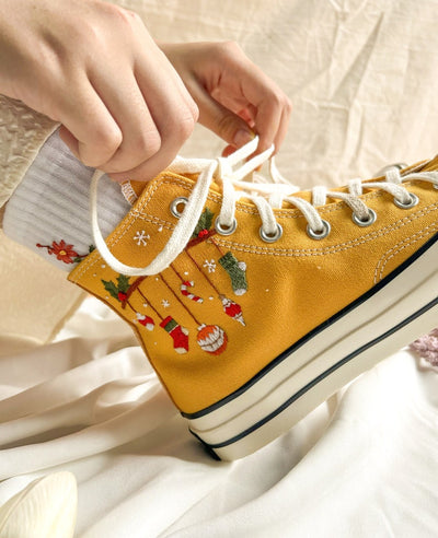 Christmas Ornaments Converse Embroidery