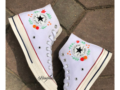 Wildflower Meadow Converse Embroidery
