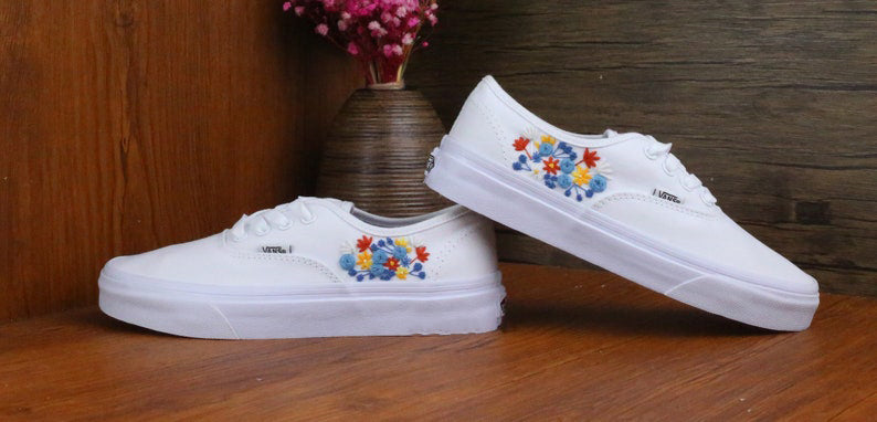 Wildflower Vans Embroidery