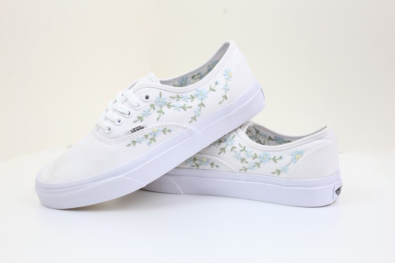 Forget Me Not Vans Embroidery