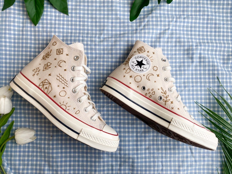 Moon & Star Converse Embroidery