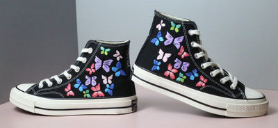 Butterfly Garden Converse Embroidery