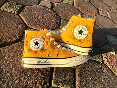 Wildflower Meadow Converse Embroidery