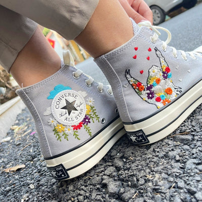 Girl & Heart Converse Embroidery
