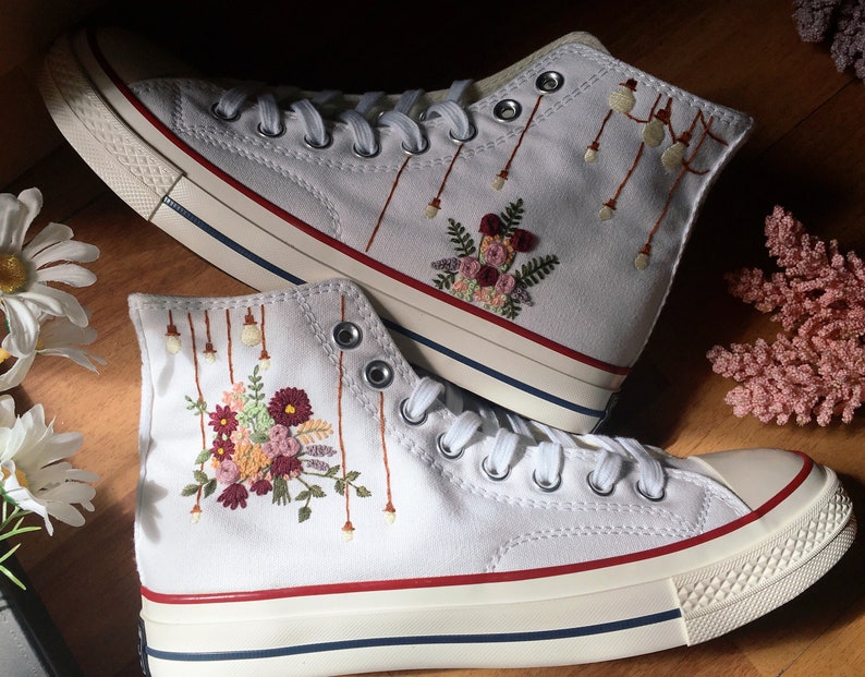 String Lights Bouquet Converse Embroidery
