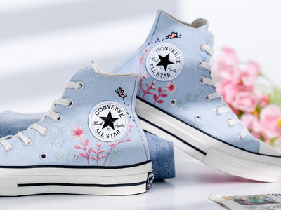 Mushrooms Embroidered Converse Shoes