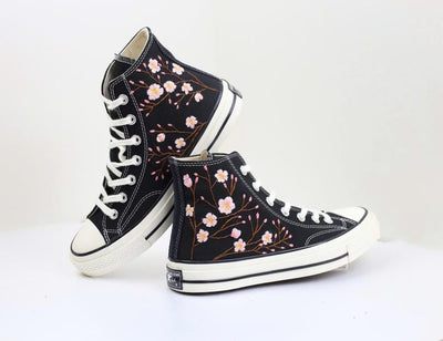 Cherry Blossom Converse Embroidery