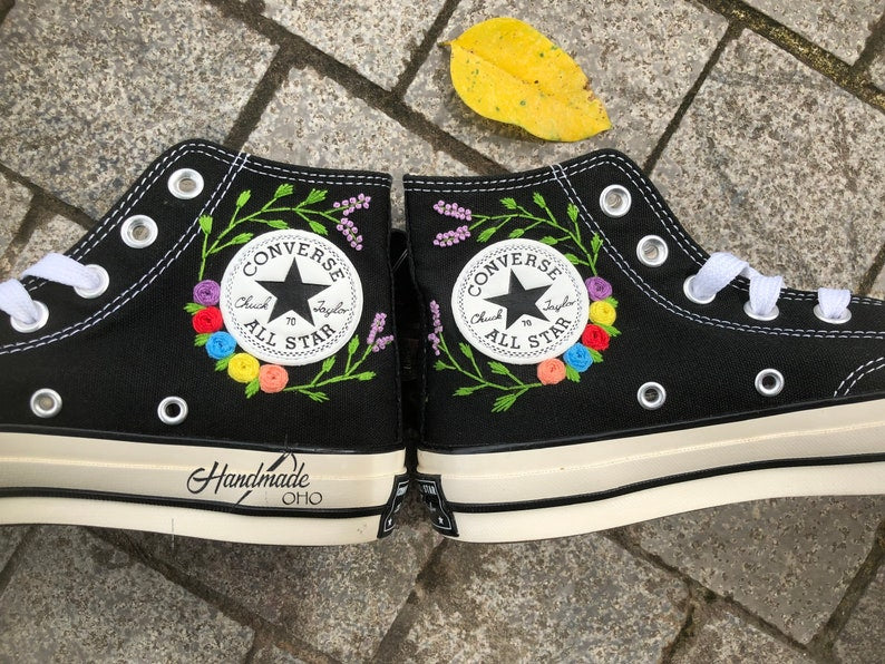 Mushroom, Star and Moons Embroidered shoes