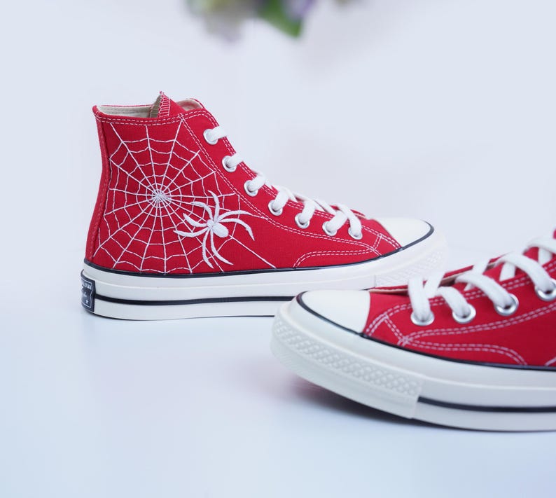 Spider Web Converse Embroidery