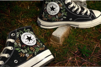 Botanical Wreath Converse Embroidery
