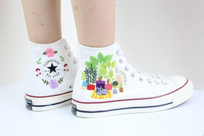 Houseplant Garden Converse Embroidery