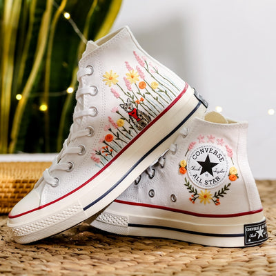 Cat Meadow Converse Embroidery