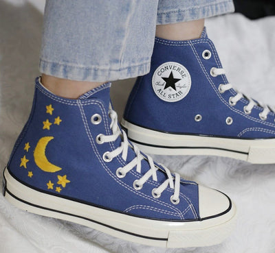 Moon Stars Converse Embroidery