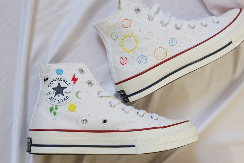 Rocket Ship Converse Embroidery