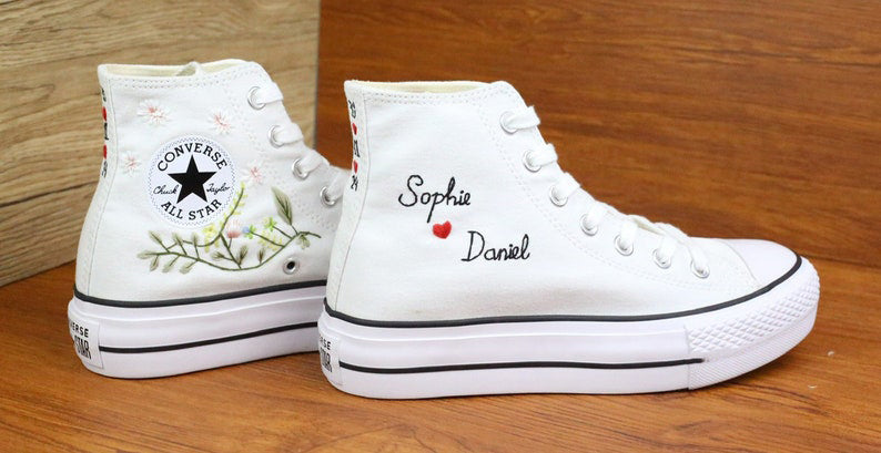 Happily Ever After Converse Embroidery