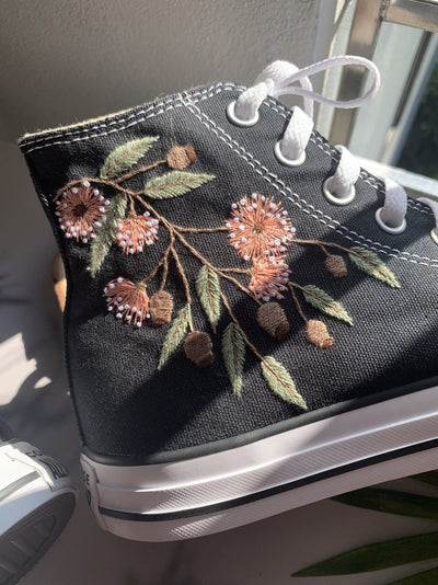 Wildflowers Converse Embroidery
