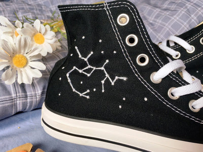 Constellation and Moon Converse Embroidery