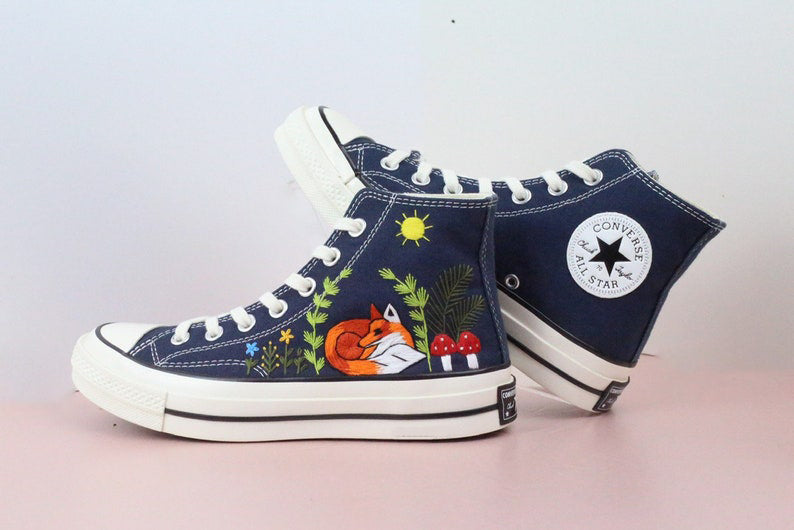 Woodland Fox Converse Embroidery