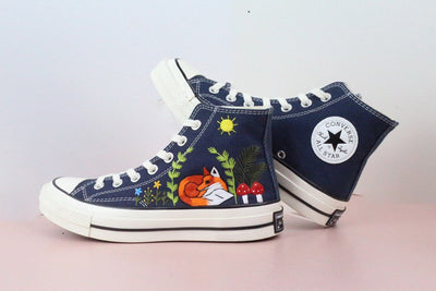 Woodland Fox Converse Embroidery