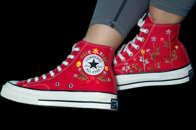 Cottage Garden Converse Embroidery