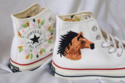 Horse Head Converse Embroidery