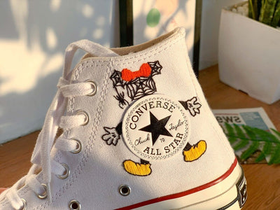 Halloween Pumpkin Converse Embroidery