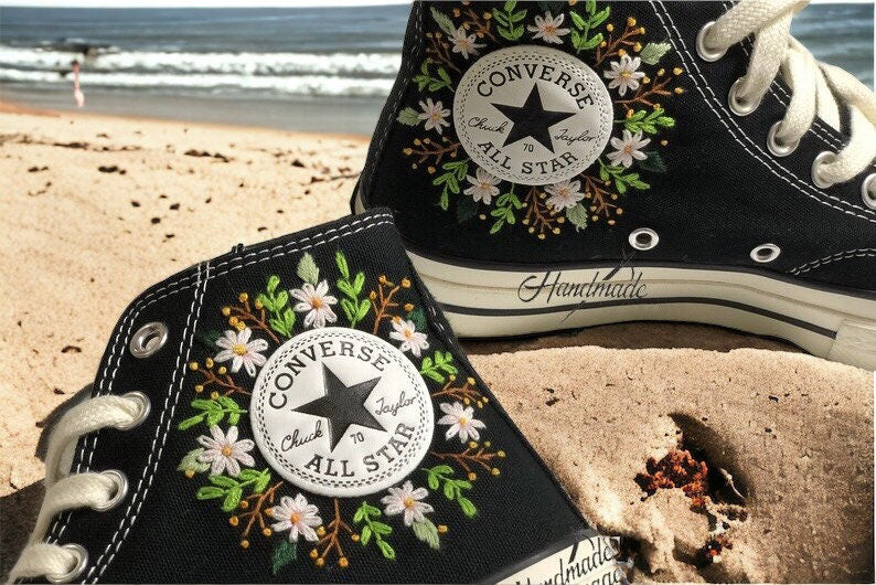 Peace Love Van Converse Embroidery