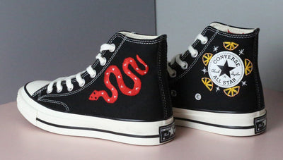 Starry Snake Converse Embroidery