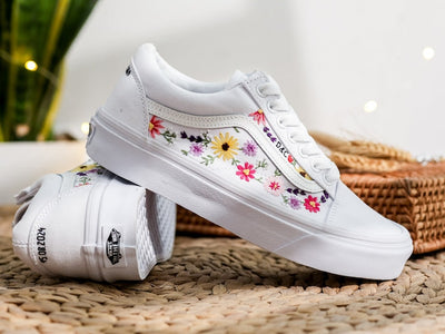 Daisy Meadow Converse Embroidery